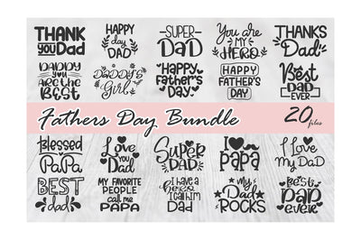 Fathers Day SVG Bundle | Funny SVG Cut Files | Shirt Bundle SVG Masyafi Studio 