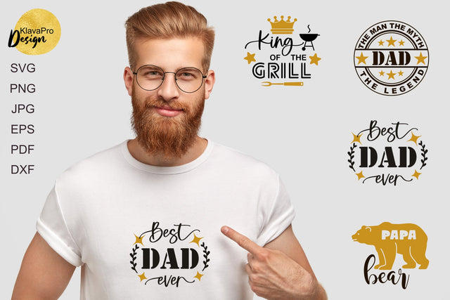 Father's Day SVG Bundle | Papa Bear| Best Dad Ever SVG SVG Klava P 