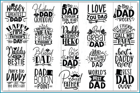 Father's Day Svg Bundle SVG Ariyan 