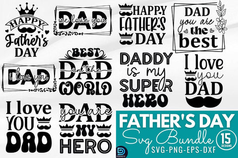 Father's Day SVG Bundle SVG DESIGNISTIC 