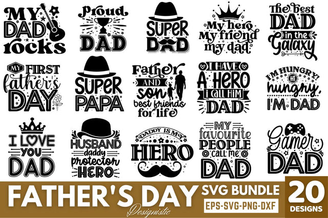 Father's Day SVG Bundle SVG DESIGNISTIC 