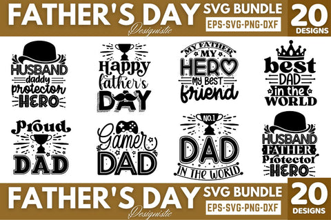 Father's Day SVG Bundle SVG DESIGNISTIC 