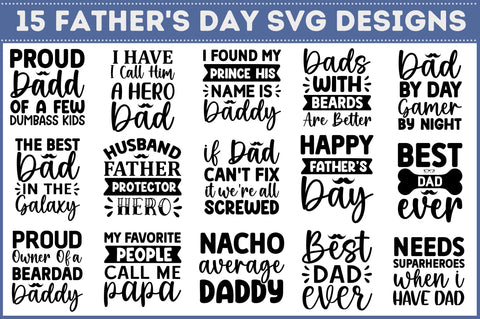 Father's Day Svg Bundle SVG Regulrcrative 