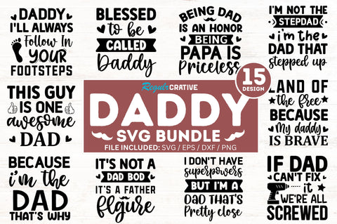 Father's Day SVG Bundle SVG Regulrcrative 