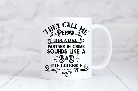 Fathers Day SVG Bundle - They Call Me Dad, Grandpa, Papa, Papwa, Pop SVG Simply Cutz 