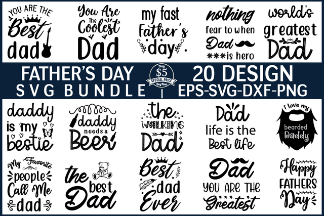 father's day svg bundle vol 1 SVG buydesign 