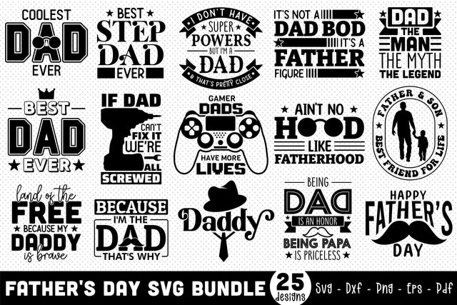 Father's Day SVG Bundle Vol.4 SVG CraftLabSVG 