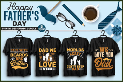 Father's Day SVG Bundle,Dad SVG Bundle,Father's Day T-shirt,Funny Dad SVG,Daddy png typography Designs for Clothing and Accessories SVG SH_Tee store 