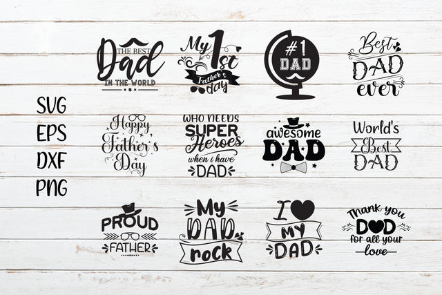 Father's Day Svg Cut File Bundle SVG SmmrDesign 