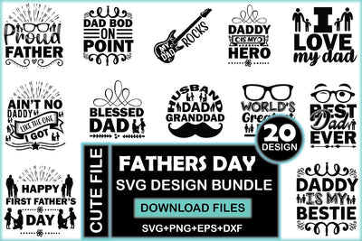 Fathers Day SVG Design Bundle SVG Rupkotha 