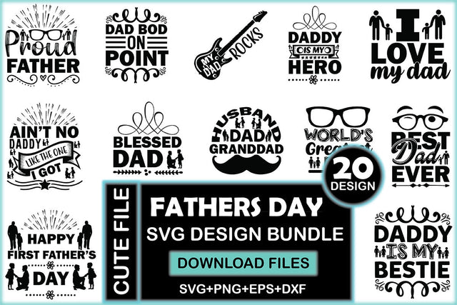 Fathers Day SVG Design Bundle SVG Rupkotha 
