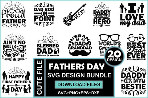 Fathers Day SVG Design Bundle SVG Rupkotha 