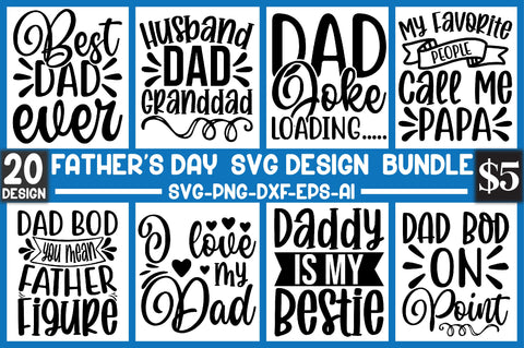 Father's Day Svg Design Bundle SVG SVGista 