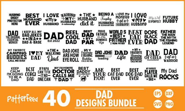 Father's Day SVG Designs Bundle SVG PatternFeed8 