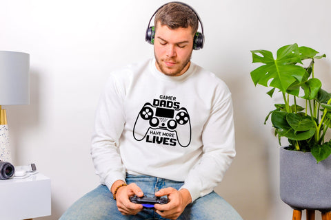 Father's Day SVG, Gamer Dads Have More Lives SVG CraftLabSVG 