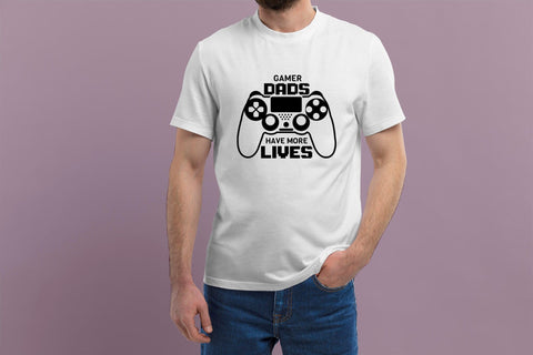 Father's Day SVG, Gamer Dads Have More Lives SVG CraftLabSVG 