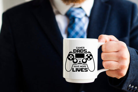 Father's Day SVG, Gamer Dads Have More Lives SVG CraftLabSVG 