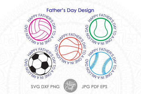 Father's Day SVG, Sports Dad SVG SVG Artisan Craft SVG 