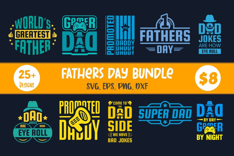 Father's Day SVG T-Shirt Bundle VOL 1 SVG futivesvg 