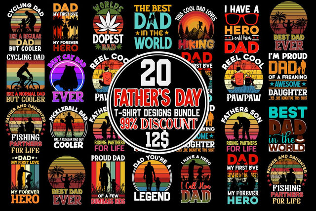 Father's Day SVg T-shirt Design Bundle,SVG Cute File, Father's Day retro T-shirt Design, Dad Sublimation PNG, Father's Day Retro Vintage T-shirt Design, Father's Day Clip Art,Dad SVG Bundle SVG Insomnia Std 