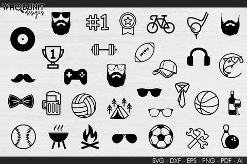 Father's Day SVG | Varsity Style cut files SVG Whodunit Designs 