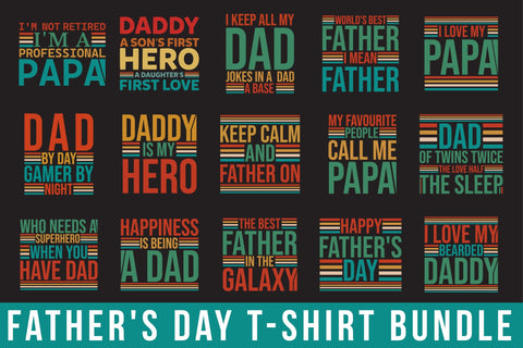 Father's Day T-shirt Bundle SVG Rupkotha 