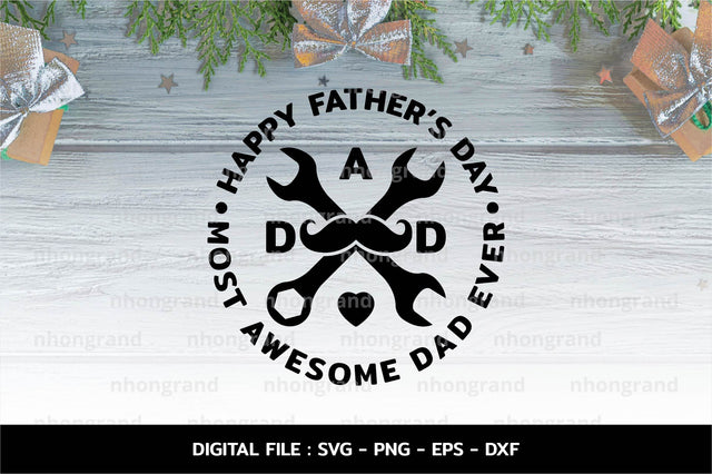 Father's day with technician and mustache Svg, t-shirt, Cricut Files, svg, png, eps, dxf, Instant Download SVG nhongrand 