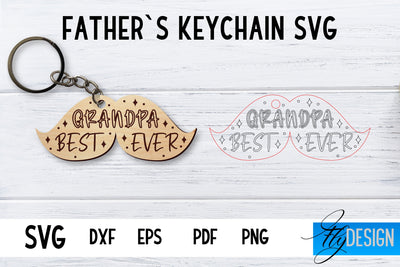 Father’s Keychain SVG | Father’s Day SVG | Keychain SVG SVG Fly Design 