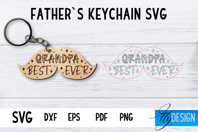 Father’s Keychain SVG | Father’s Day SVG | Keychain SVG SVG Fly Design 