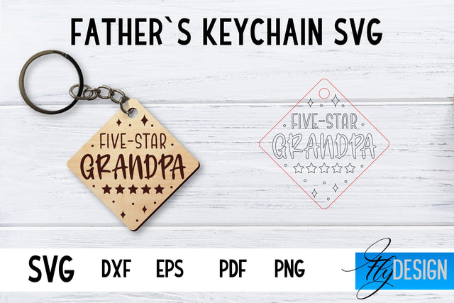 Father’s Keychain SVG | Father’s Day SVG | Keychain SVG SVG Fly Design 