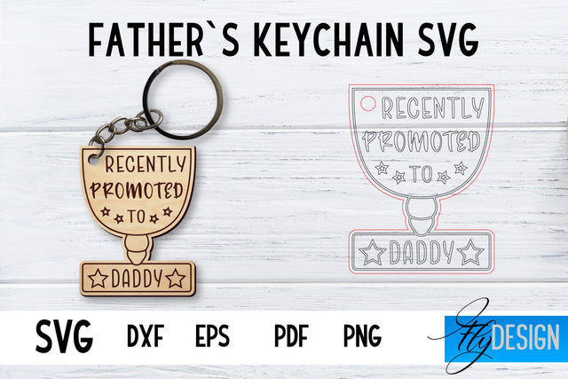Father’s Keychain SVG | Father’s Day SVG | Keychain SVG SVG Fly Design 