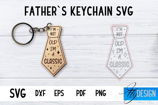 Father’s Keychain SVG | Father’s Day SVG | Keychain SVG SVG Fly Design 