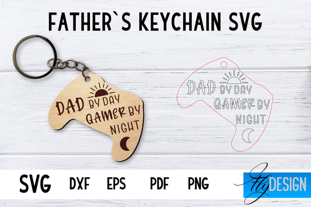 Father’s Keychain SVG | Father’s Day SVG | Keychain SVG SVG Fly Design 
