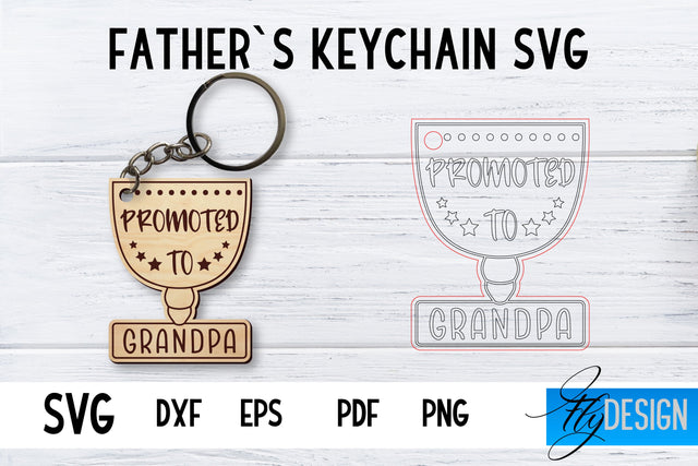 Father’s Keychain SVG | Father’s Day SVG | Keychain SVG SVG Fly Design 