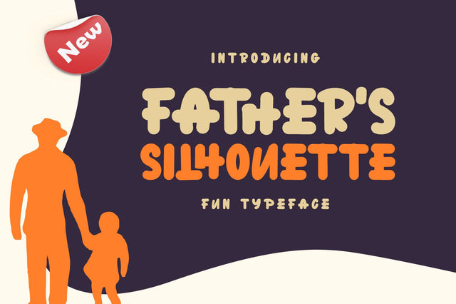 Father's Silhouette Font Wildan Type 