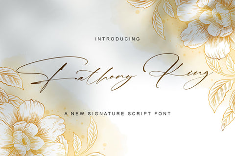 Fathony King - Signature Font Font StringLabs 