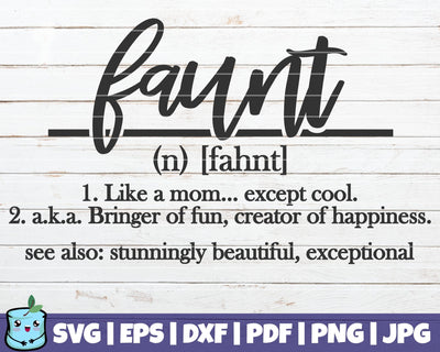Faunt Definition SVG MintyMarshmallows 