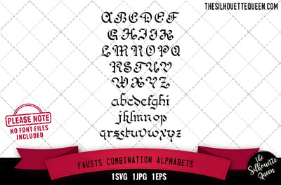 Faust_s Combination Alphabets alphabets - ABC letters SVG Loveleen Kaur 