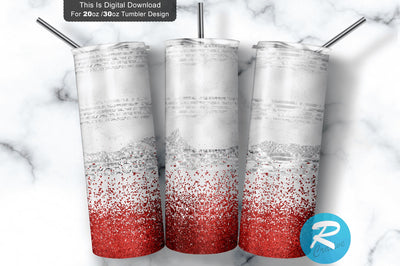 Faux Glitter 20 oz / 30 oz Tumbler PNG Sublimation Regulrcrative 
