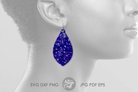 Faux leather earring SVG SVG Artisan Craft SVG 