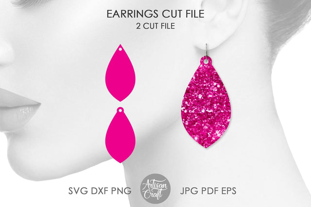 Faux leather earring SVG SVG Artisan Craft SVG 