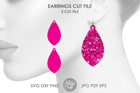 Faux leather earring SVG SVG Artisan Craft SVG 