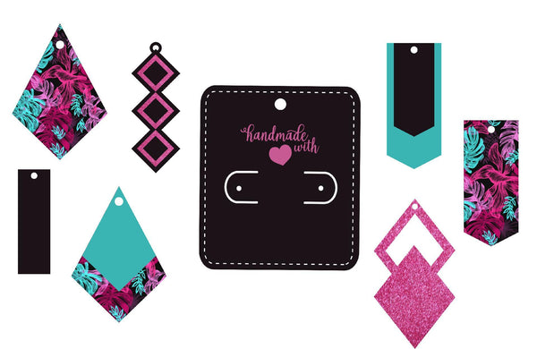 Earring Display Cards SVG - So Fontsy