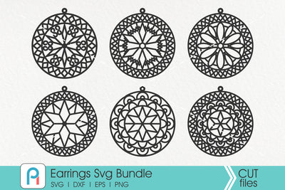 Faux Leather Earrings Svg, Leather Earrings Svg, Earrings Svg SVG Pinoyart Kreatib 