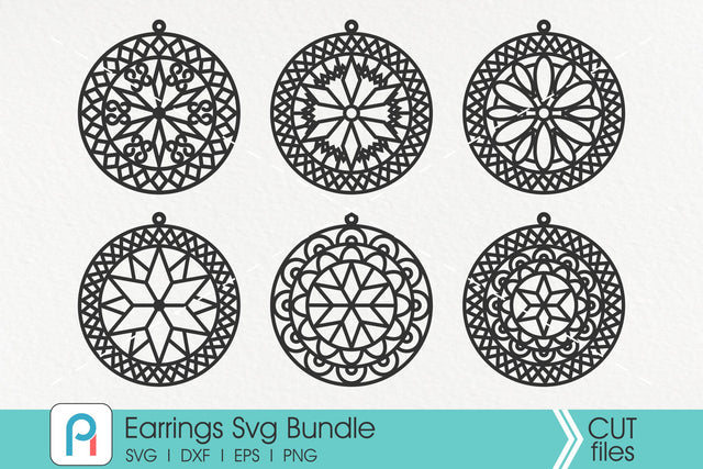 Faux Leather Earrings Svg, Leather Earrings Svg, Earrings Svg SVG Pinoyart Kreatib 