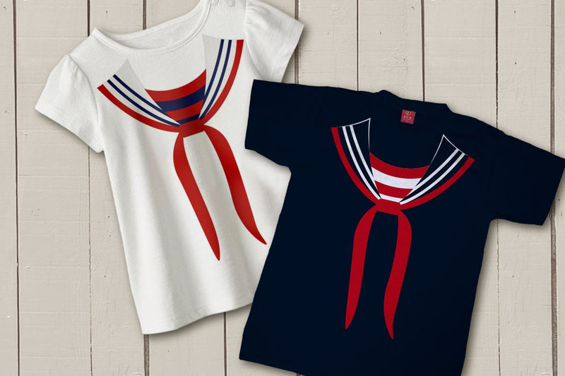 Faux Sailor Uniform SVG Designed by Geeks 