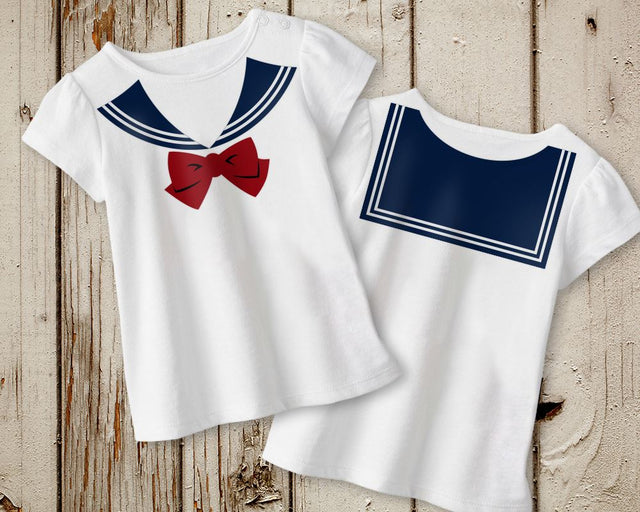 Faux Sailor Yoke with Bow SVG Designed by Geeks 