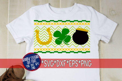 Faux Smocked Trio SVG DXF EPS PNG-St. Patrick's Day SVG Greedy Stitches 