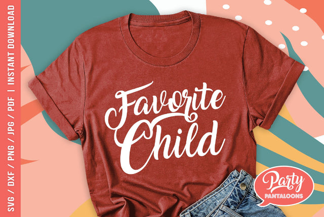 FAVORITE CHILD | funny sibling SVG SVG Partypantaloons 