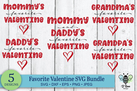 Favorite Valentine SVG Bundle | Baby Valentine's Day Shirt SVG SVG B Renee Design 